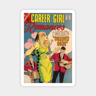 Vintage Romance Comic Book Cover - Career Girl Romances Magnet