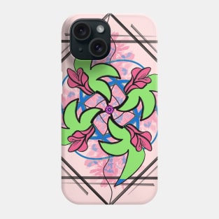 Geometric flora Phone Case