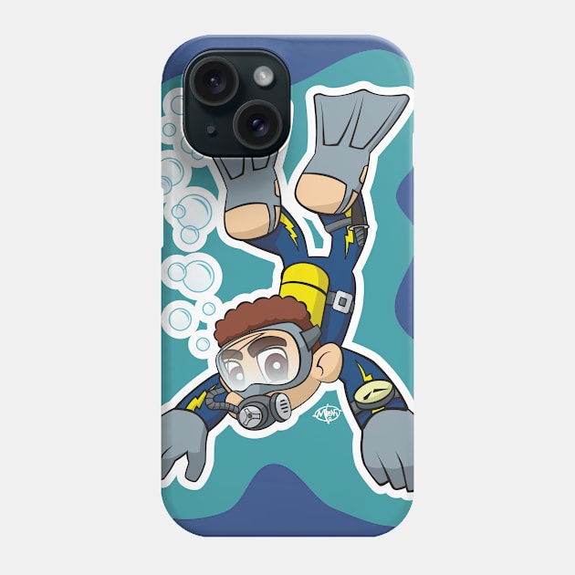 Little Diver Phone Case by MBK