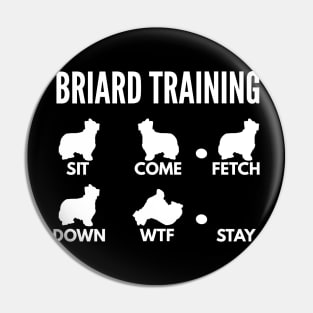 Briard Training Berger de Brie Tricks Pin