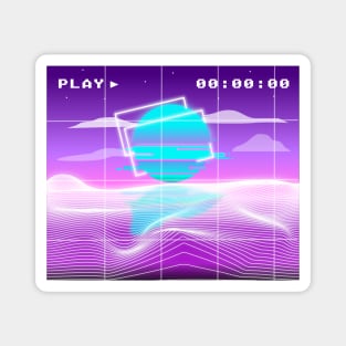 vaporwave aesthetic Magnet