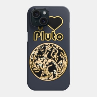 Electric Solar System I Love Pluto Phone Case