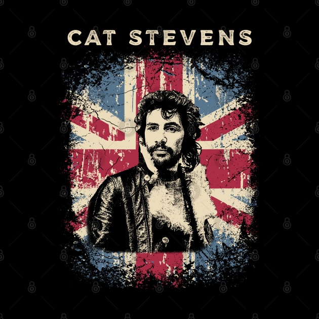 Vintage Distressed Cat Stevens by Yopi