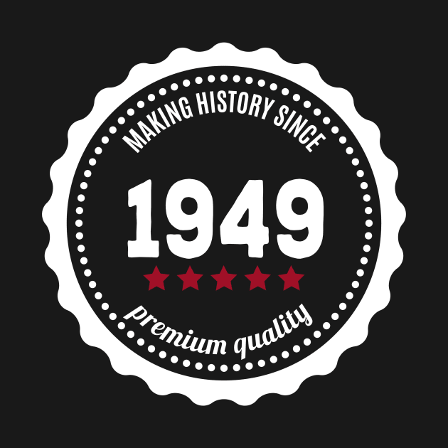 Making history since 1949 badge by JJFarquitectos