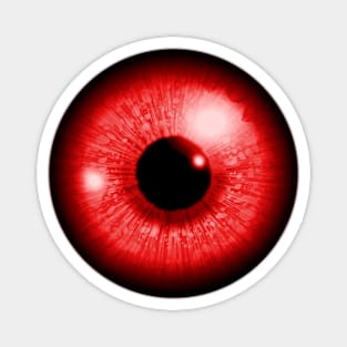 Red Iris Eyeball Magnet