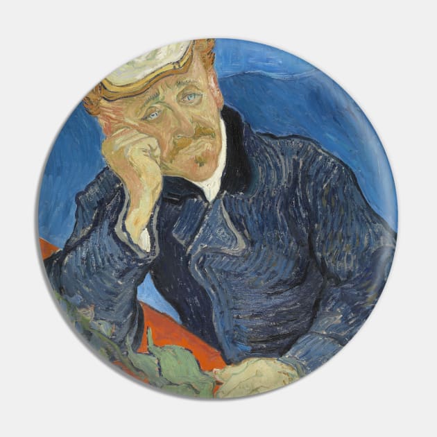 Dr Paul Gachet - Vincent van Gogh Pin by KargacinArt