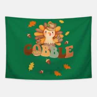 Gobble Gobble Gobble Text Tapestry