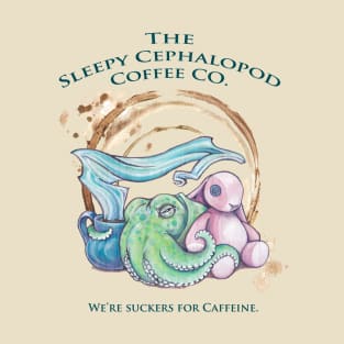 Sleepy Cephalopod Coffee Co:  Grumpy Bunny Edition T-Shirt