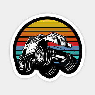 Vintage Jeep Lover Magnet