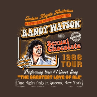 Randy Watson Sexual Chocolate Concert Poster T-Shirt