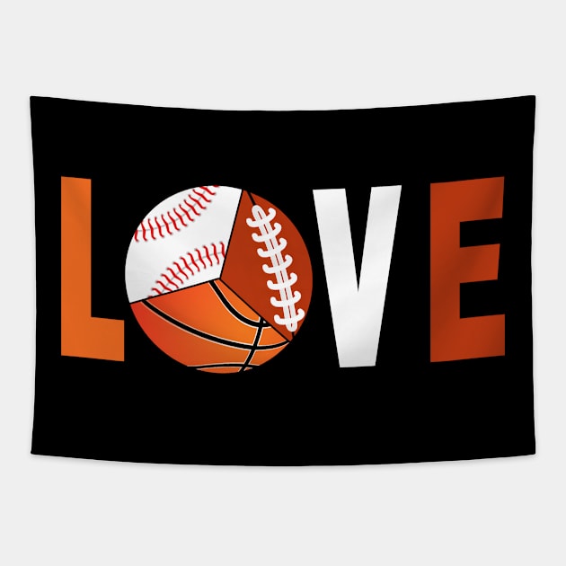 Tennis Basketball Baseball Football Lover Tapestry by Hensen V parkes