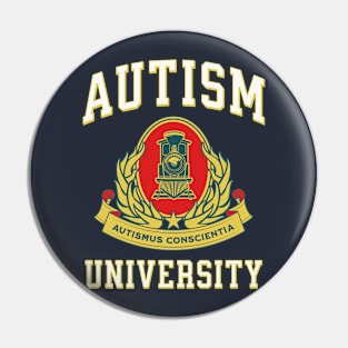 Autism University Pin