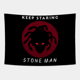 Greek Mythology Gorgon Stone Man Light Tapestry