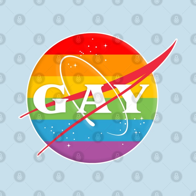 NASA/GAY Rainbow Logo Tribute/Parody Design by DankFutura