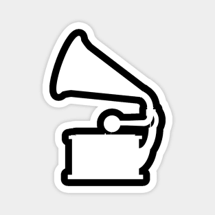 Phonograph (White) Magnet