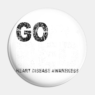 Wear Red Day Go Red Saying Heart Disease Awareness Pin