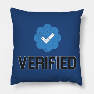 Verified Blue Check Mark - Rough Pillow