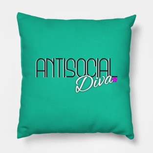 Antisocial Diva Pillow