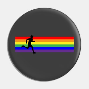 Rainbow Runner Pin