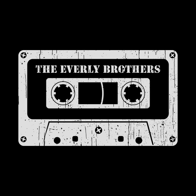 The Everly Brothers - Vintage Cassette White by FeelgoodShirt