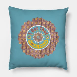 I Got That Floral Feelin' Vintage Pattern Pillow