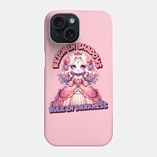 Reign in Shadows, Rule in Darkness Cute Rococo Vampire Phone Case