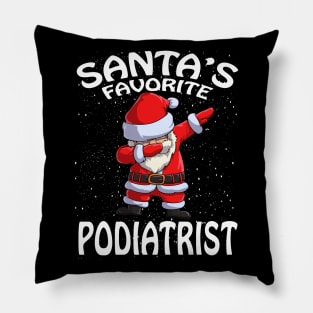 Santas Favorite Podiatrist Christmas Pillow