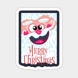 Santa Christmas - Happy Christmas and a happy new year! - Available in stickers, clothing, etc Magnet