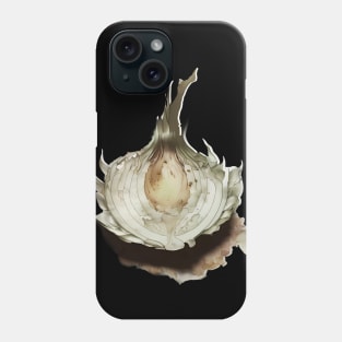 Onion Layers: The Core Truth - Peeling Away the Layers of Deception on a Dark Background Phone Case