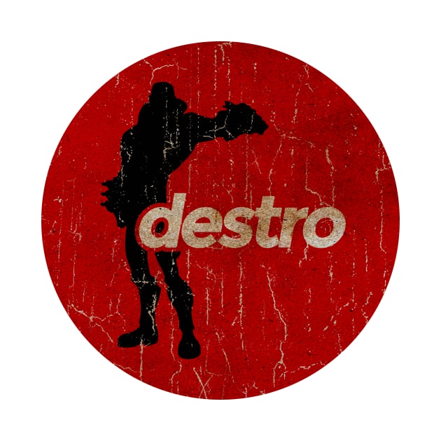 destro - simple red circle vintage by G-THE BOX