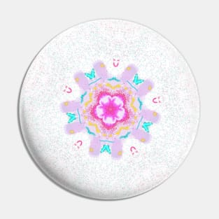 Springtime Kaleidoscope Pin