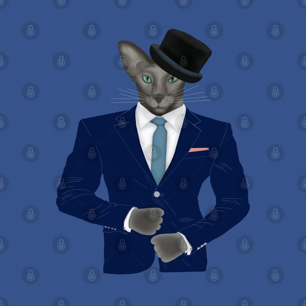 Handsome man Gentleman cat by KateQR