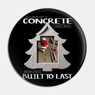 Merry CONCRETE Christmas Pin