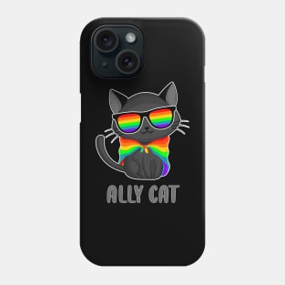 LGBT Ally Cat Be Kind Gay Rainbow Funny LGBTQ Phone Case