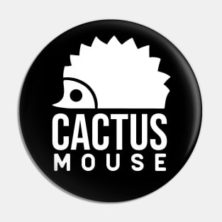 Hedgehog, Cactus mouse. Funny minimal art for animals lovers Pin