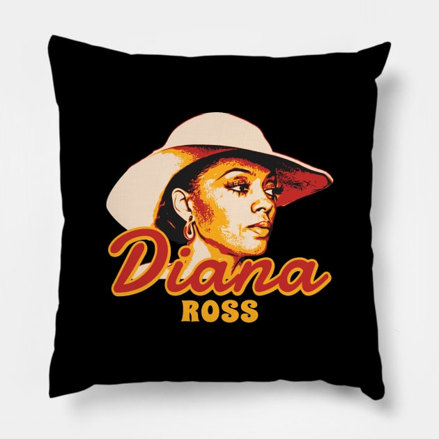 ross vintage retro diana Pillow by LAKOSH