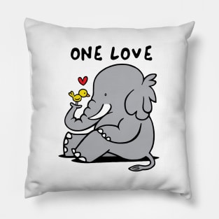 One love one heart Pillow