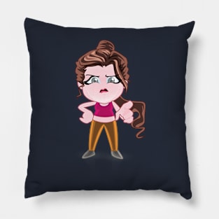 beautiful girls - cartoon character for young girls (choose your twin) Pillow