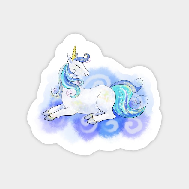 Fairy magic unicorn Magnet by sonaart