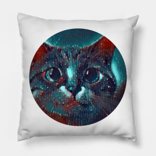 Anxious mycat, revolution for cats Pillow