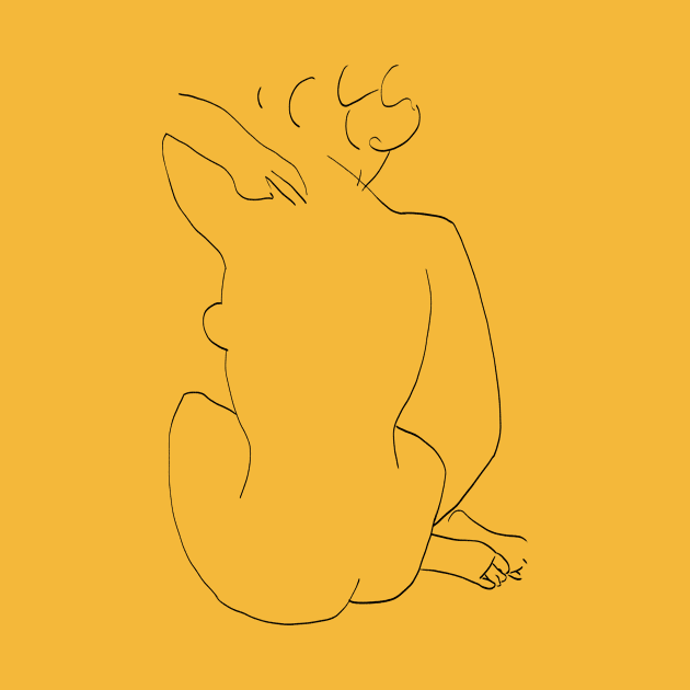 Matisse Line Art Figure 2 by shamila