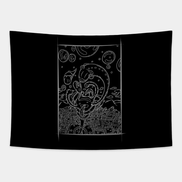 Spirits on the Roof tops Tapestry by BrokenGrin