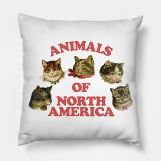 Cute Kitties / 80s Style Thrift Design Pillow