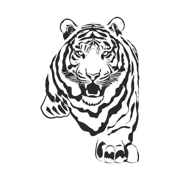 Tiger (black print) by aceofspace