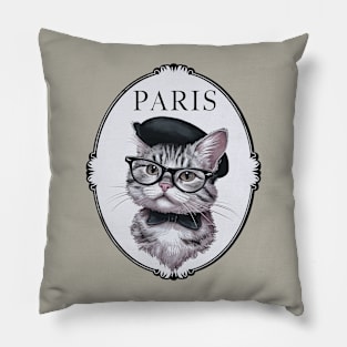 Paris Cat Pillow