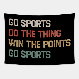 Go Sports Do The Thing Retro Color Tapestry