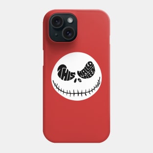 Jack Skellington white circle Phone Case