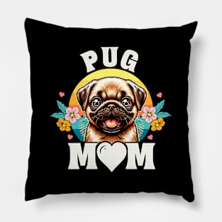 World'S Best Pug Mom Dog Pillow