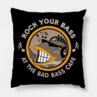 The Bad Bass Cafe Pillow