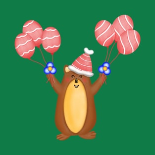 Cute christmas groundhog T-Shirt